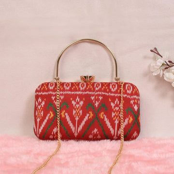 Twill Weave Patola Clutch