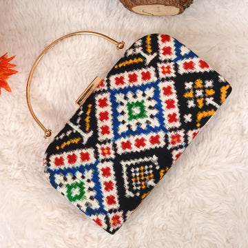 Double Ikat Patola Clutch