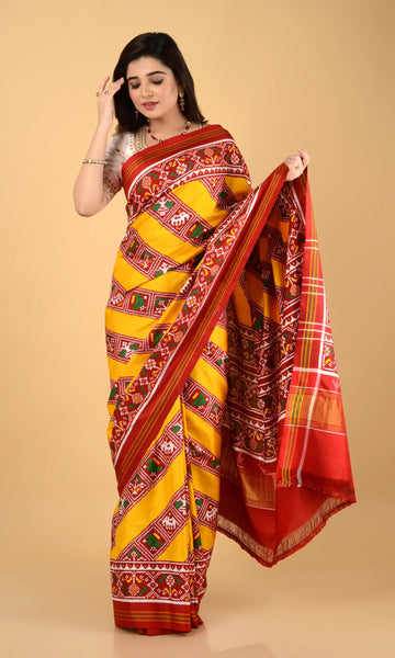 Double Ikat Patola Saree