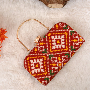 Double Ikat Patola Clutch