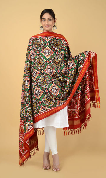 Double Ikat Patola Dupatta Chanda Chex