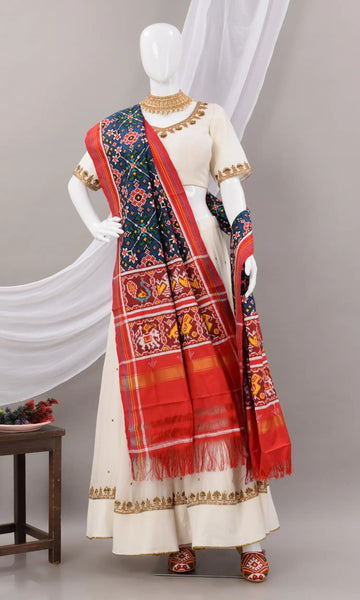 Double Ikat Patola Dupatta