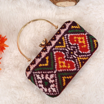 Twill Weave Patola Clutch