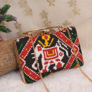 Double Ikat Patola Clutch