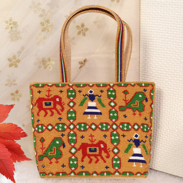Patola Beaded Handbag