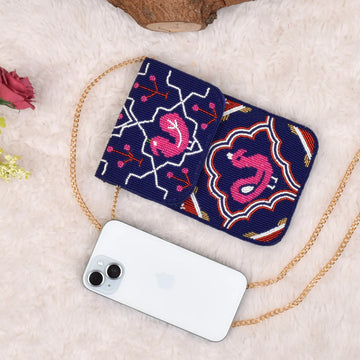 Mobile Cover Pearl Patola Beaded