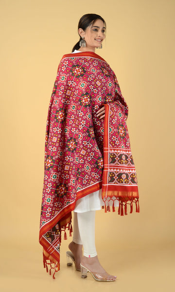 Double Ikat Patola Dupatta Nau Ratan