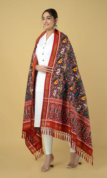 Double Ikat Patola Dupatta Nari Kunj