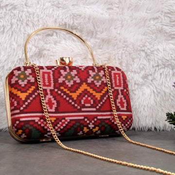 Double Ikat Patola Clutch