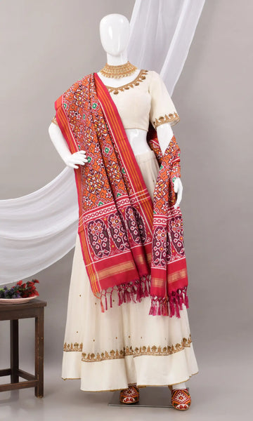 Double Ikat Patola Dupatta
