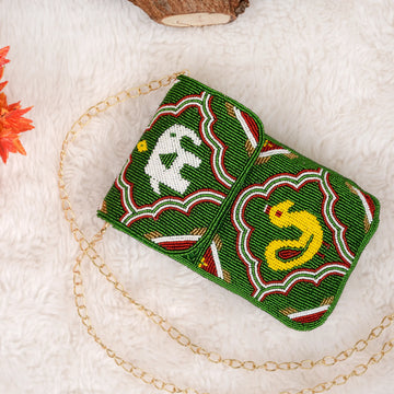 Mobile Cover Pearl Patola Beaded