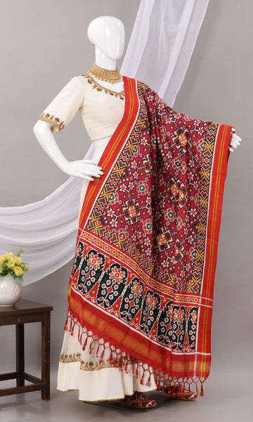 Double Ikat Patola Dupatta