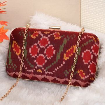 Single Ikat Patola Clutch