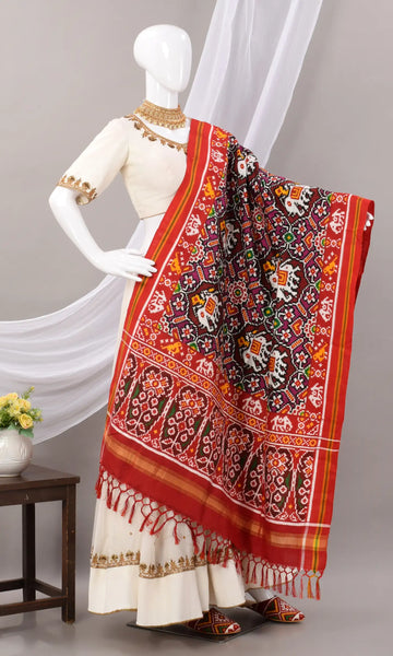Double Ikat Patola Dupatta