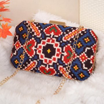 Double Ikat Patola Clutch