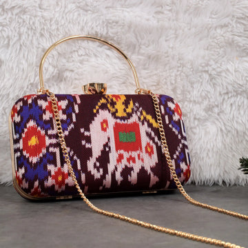 Twill Weave Patola Clutch