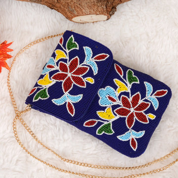 Mobile Cover Pearl Patola Beaded