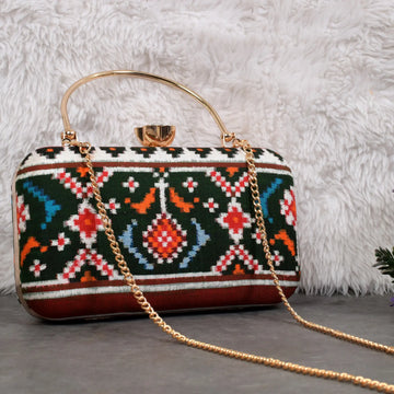 Double Ikat Patola Clutch