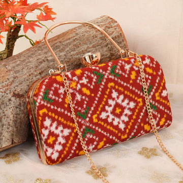 Double Ikat Patola Clutch