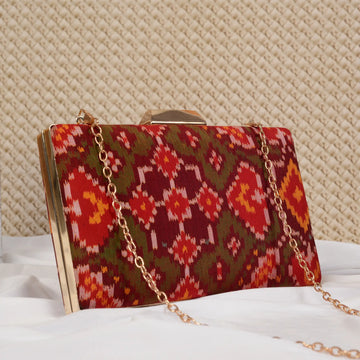Single Ikat Patola Clutch