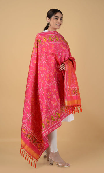 Single Ikat Patola Dupatta Nau Ratan