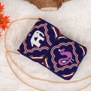 Mobile Cover Pearl Patola Beaded