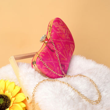 Single Ikat Patola Clutch Nari Kunj