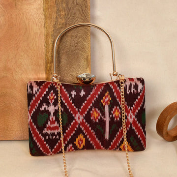 Twill Weave Patola Clutch