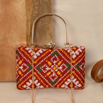 Double Ikat Patola Clutch