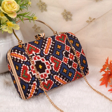 Double Ikat Patola Clutch