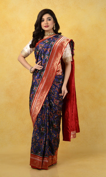 Banarasi Single Ikat Patola Nau Ratan