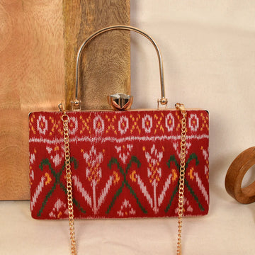 Twill Weave Patola Clutch