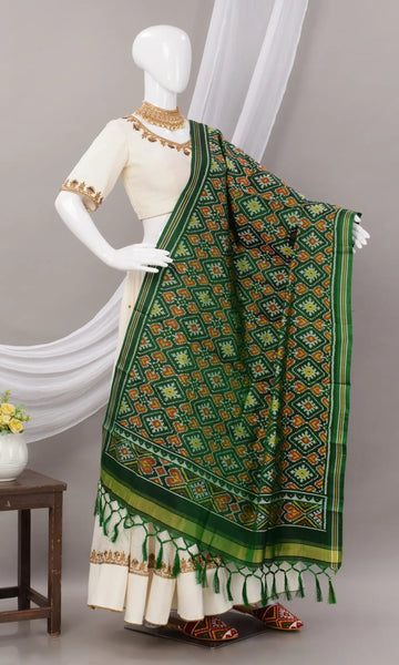 Single Ikat Patola Dupatta