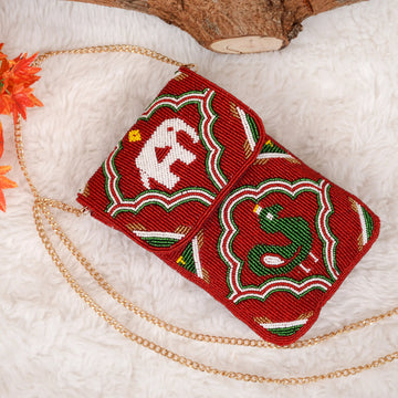 Mobile Cover Pearl Patola Beaded