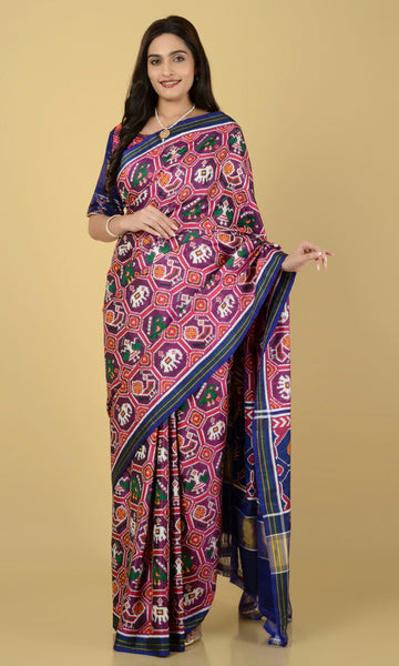 Double Ikat Patola Saree Nari Kunj