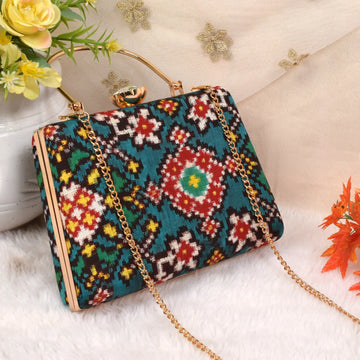 Double Ikat Patola Clutch