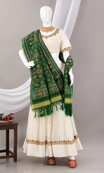 Single Ikat Patola Dupatta