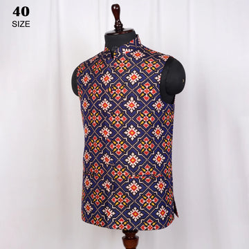Nehru Jacket Double Ikat Patola
