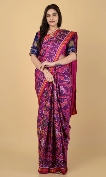 Single Ikat Patola Saree Adtala