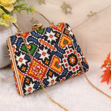 Double Ikat Patola Clutch