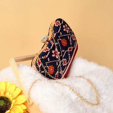 Double Ikat Patola Clutch Patola Motifs