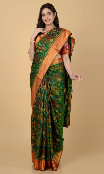 Rajkoti Patola Saree Flowers