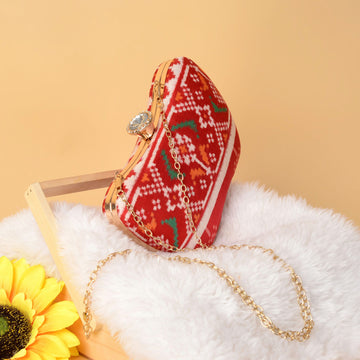Double Ikat Patola Clutch Ghugharo