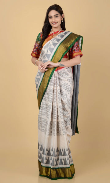 Rajkoti Patola Saree Tringle Laheriya