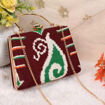 Double Ikat Patola Clutch
