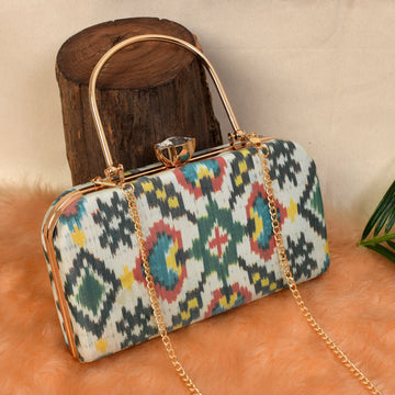 Single Ikat Patola Clutch