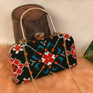 Double Ikat Patola Clutch