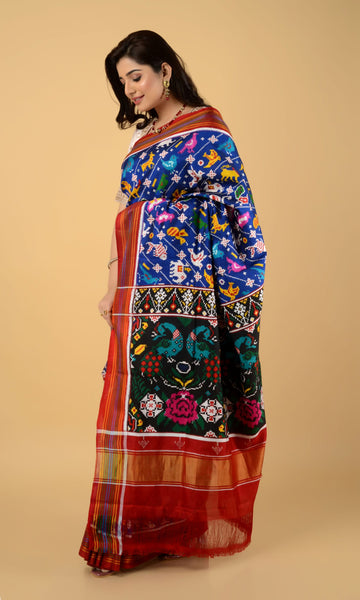 Double Ikat Patola Saree 17 Motifs