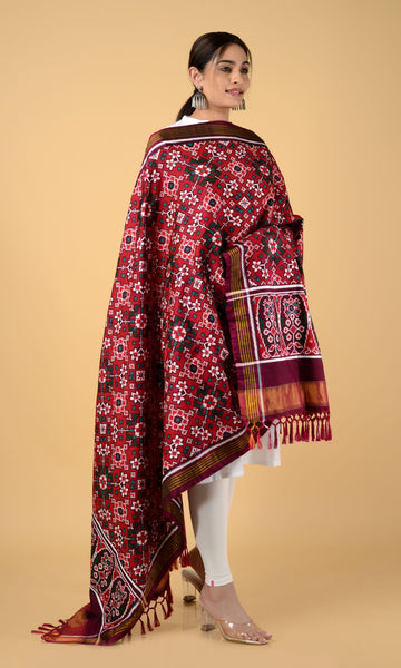 Double Ikat Patola Dupatta Nau Ratan