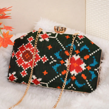 Double Ikat Patola Clutch